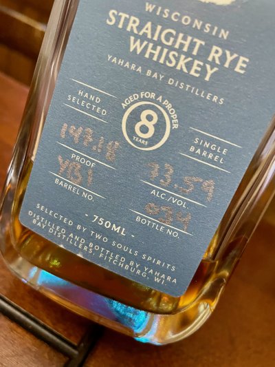 Yahara Bay Distillers Straight Rye Whiskey