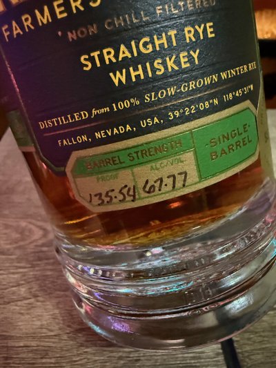 Frey Ranch Straight Rye Whiskey