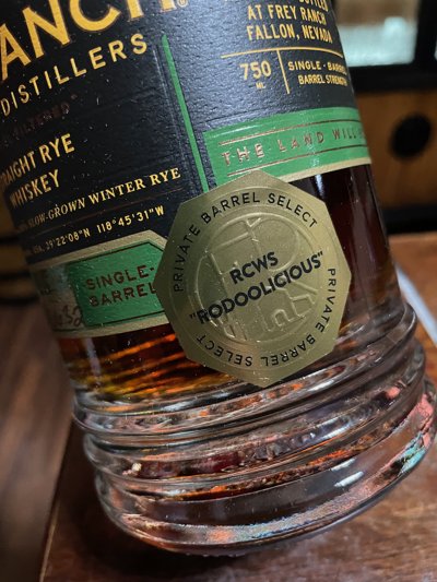 Frey Ranch Straight Rye Whiskey