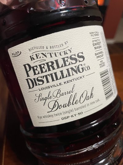 Peerless Double Oak Rye Whiskey