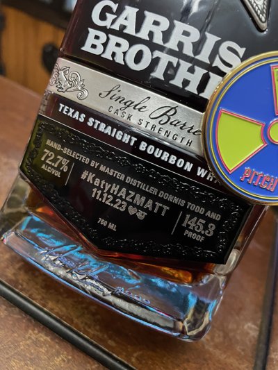 Garrison Brothers Single Barrel Texas Straight Bourbon Whiskey