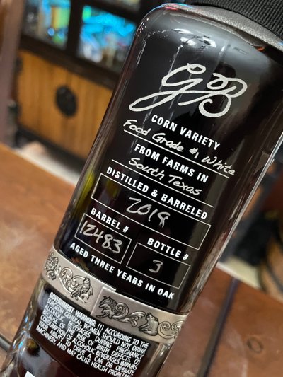Garrison Brothers Single Barrel Texas Straight Bourbon Whiskey