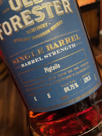 Old Forester Single Barrel Barrel Strength Bourbon