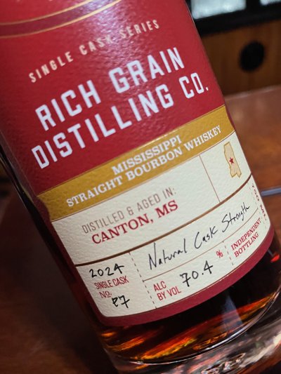 Rich Grain Distilling Co. Mississippi Straight Bourbon Whiskey