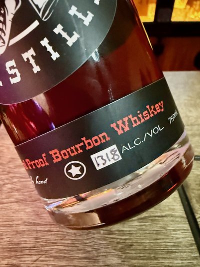 Outlaw Distillery Barrel Proof Bourbon Whiskey