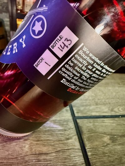 Outlaw Distillery Barrel Proof Bourbon Whiskey