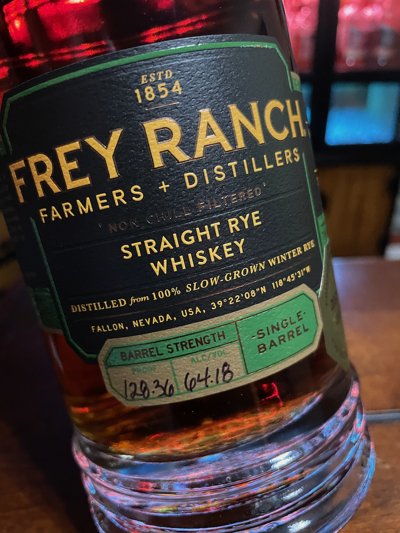 Frey Ranch Straight Rye Whiskey