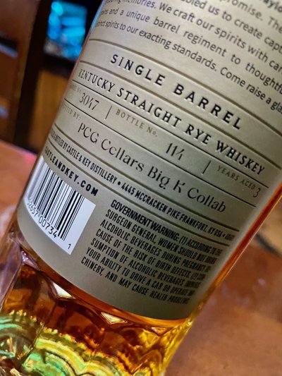 Castle & Key Single Barrel Restoration Rye