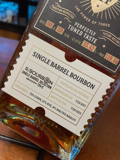 Three Chord Single Barrel Bourbon