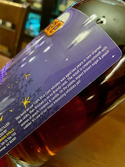 Adventurous Stills Twisted Blue Corn Whiskey