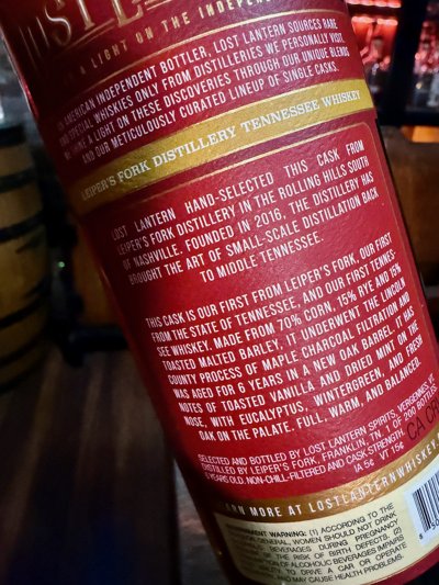 Leiper's Fork Distillery Tennessee Whiskey