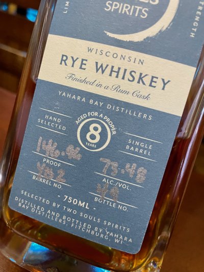 Yahara Bay Distillers Straight Rye Whiskey