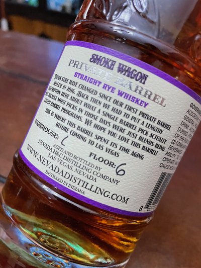 Smoke Wagon Private Barrel Straight Rye Whiskey