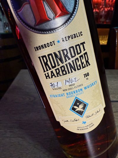 Ironroot Harbinger Straight Bourbon Whiskey (Single Barrel)